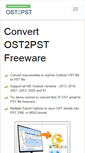 Mobile Screenshot of ost2pstfreeware.com
